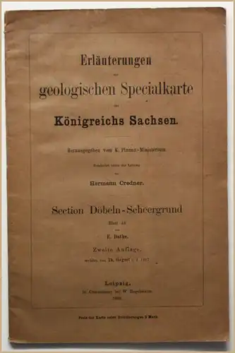 Credner Erläuterungen zur geologischen Spezialkarte des Königr. Sachsen 1899 sf