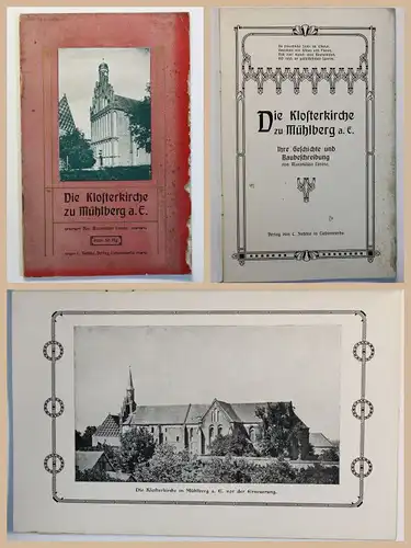 Original Prospekt Klosterkirche zu Mühlberg Elbe um 1910 Brandebrug Elbstadt xz