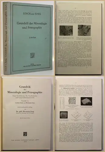 Jung Grundriß der Mineralogie und Petrographie 1954 Studium Gesteine Wissen sf