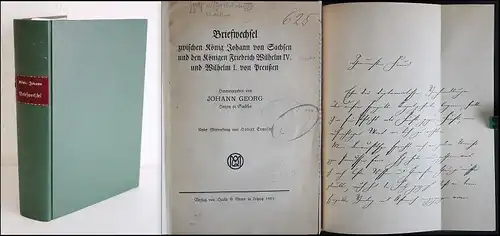 Georg - Briefwechsel zw. König Johann von Sachsen und den Königen [...] - xz