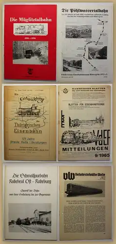Konvolut Eisenbahnliteratur 6 Hefte um 1970 Technik Geschichte Eisenbahn sf