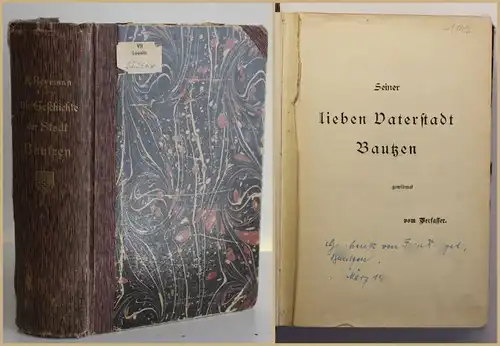 Richard Reymann Geschichte der Stadt Bautzen 1902 Original Sachsen Ortskunde sf