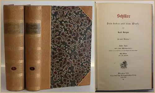 Berger Schiller Sein Leben und seine Werke 1919 2 Bde Belletristik Biographie sf