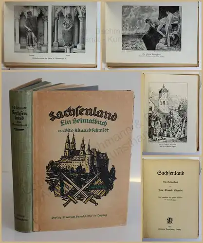 Schmidt Sachsenland 1921 Landeskunde Ortskunde Geografie Geographie Heimat xy