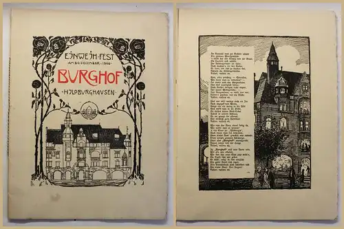 Einweihfest Burghof Hildburghausen 1900 Thüringen Geschichte Ortskunde Reise sf
