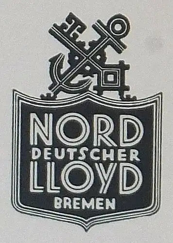 Enwurf von: Hugo Feldtmann - Norddeutsche LLOYD Bremen um 1935 Schnelldampfer A4