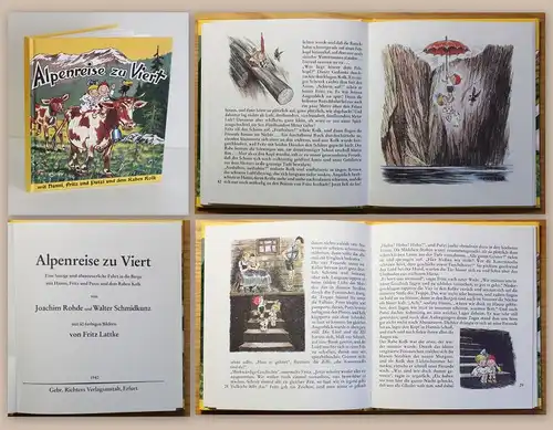 Rhode & Lattke Alpenreise zu Viert Hanni Fritz Putzi Kolk Kinderbuch Klassiker