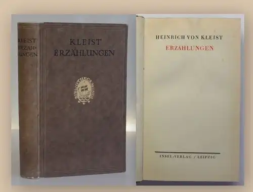 Kleist Erzählungen 1920 aus Bibliothek von Osterroth Adel Belletristik sf