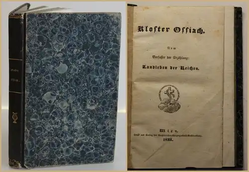 Kolster Ossiach 1833 Geschichte des Klosters mit Sagen & Legenden EA Holzmann sf