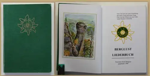 Berglust Liederbuch 1906 Musik Kultur Kunst Vetein Wandern Reise Gesang sf