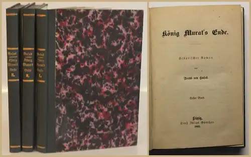 Gusek König Murats Ende 3 Bde 1865 Literatur Erzählungen historischer Roman sf