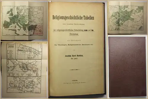 Niedlich Religionsgeschichtliche Tabellen 1908 Religion Christentum Theologie sf