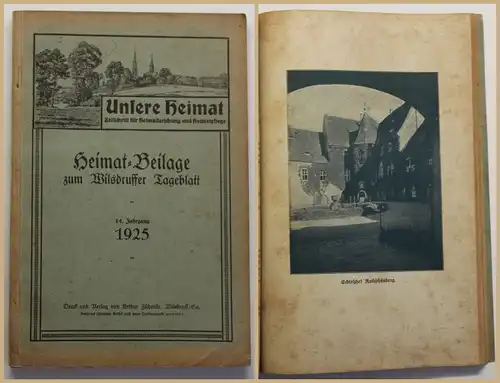 Unsere Heimat Beilage zum Wilsdruffer Tageblatt 1925 Sachsen Geschichte sf