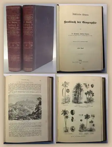 Daniel Handbuch der Geographie 1882 2 Bde Landeskunde Ortskunde Geografie xy