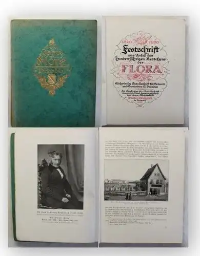 Dänhardt Festschrift 100 Jahre Flora Dresden 1926 Botanik Sachsen Gartenbau xy