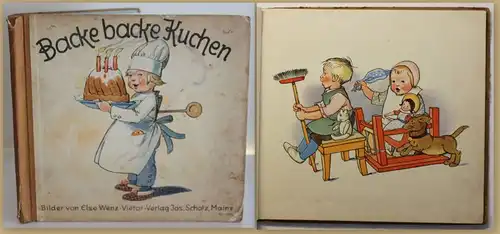 Wenz-Vietor Backe, Backe Kuchen um 1930 Kinderreime Humor illustriert sf