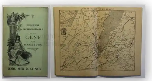 Illustrierter Fremdenführer durch Genf um 1900 Ortskunde Geographie Reise xy