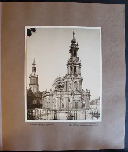 Fotografie Katholische Hofkirche 1908 Foto Dresden Sachsen Architektur xz