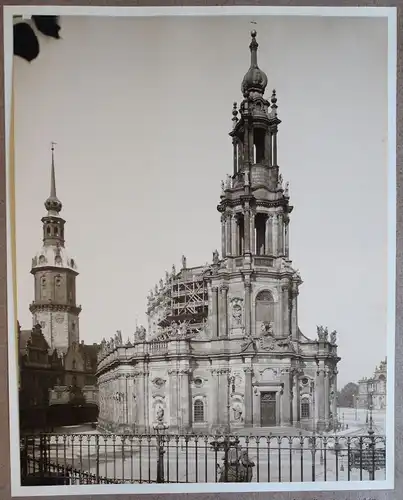 Fotografie Katholische Hofkirche 1908 Foto Dresden Sachsen Architektur xz