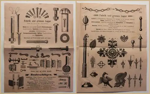 Original Prospekt Bruno Mädler 1895 Katalog Werbung Werkzeug Handwerk sf