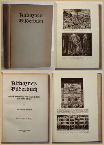 Hoeniger Altbozner Bilderbuch 1942 Stadtgeschichte Südtirol Ortskunde Reise sf