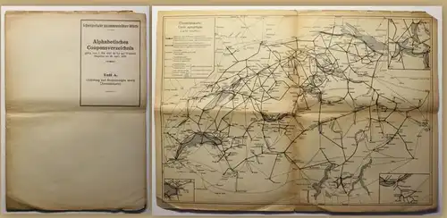 Orig. Prospekte Alphabetisches Couponsverzeichnis Teil A & B 1927 Eisenbahn sf