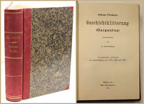 Alsleben Johann Fischarts Geschichtklitterung (Gargantua) 1891Literatur sf