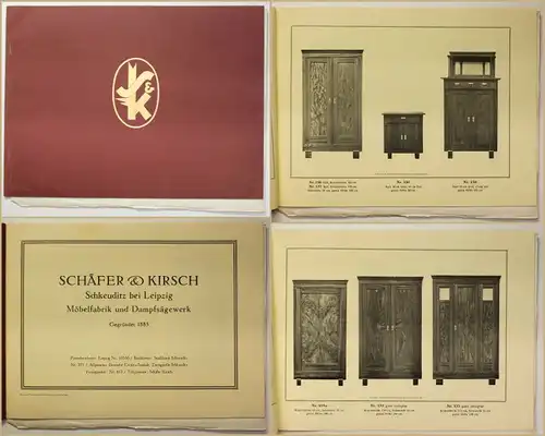 Original Katalog von Schäfer & Kirsch Möbelfabrik Schlafzimmer um 1930 sf