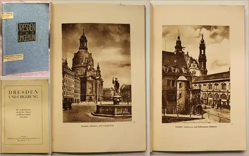 Orig. Prospekt Dresden und Umgebung um 1930 Sachsen Architektur Kunst Natur sf