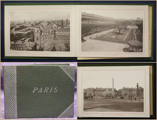 Leporello von Paris um 1930 Ansichten Architektur Landschaft Frankreich sf