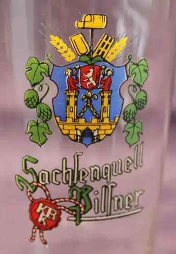 6x Gläser Sachsenquell Pilsner + 1x Spezialglas "750 Jahre Kamenz" sf