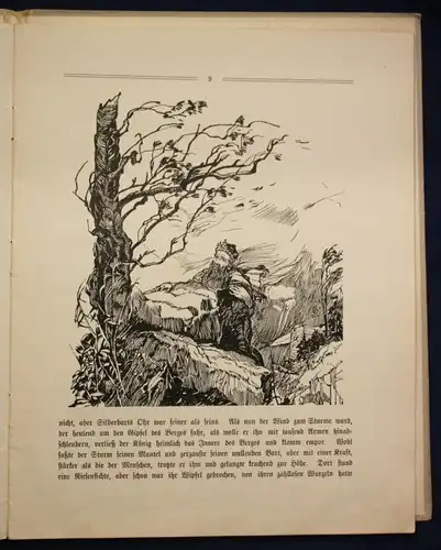 Schaefer Das Märchen von dem König der Zwerge um 1912 Kinderbuch Sagen sf