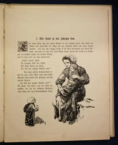 Schaefer Das Märchen von dem König der Zwerge um 1912 Kinderbuch Sagen sf