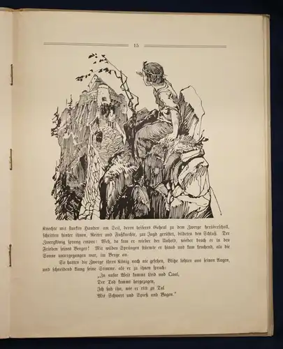 Schaefer Das Märchen von dem König der Zwerge um 1912 Kinderbuch Sagen sf