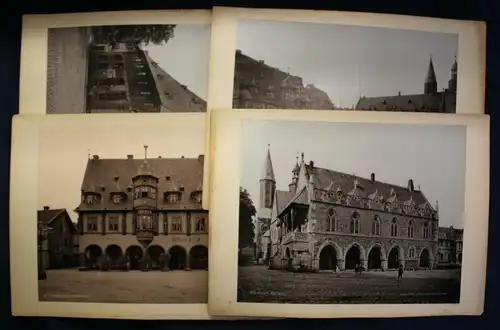 4 Lichtdrucke von Goslar um 1895 Architektur Kunst Kultur Niedersachsen sf