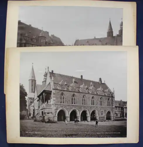 4 Lichtdrucke von Goslar um 1895 Architektur Kunst Kultur Niedersachsen sf