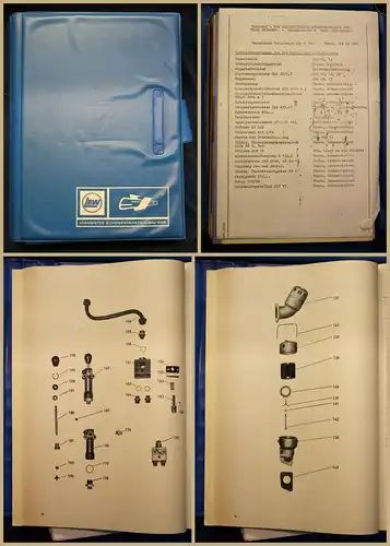 Original Mappe von LEW mit Ersatzteilisten uw. um 1970 Geschichte Eisenbahn sf
