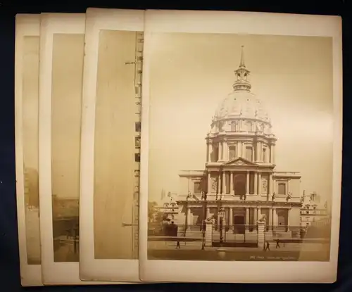 4 orig. Fotografien von Paris mit Notre Dame um 1880 Architektur Kunst Kultur sf