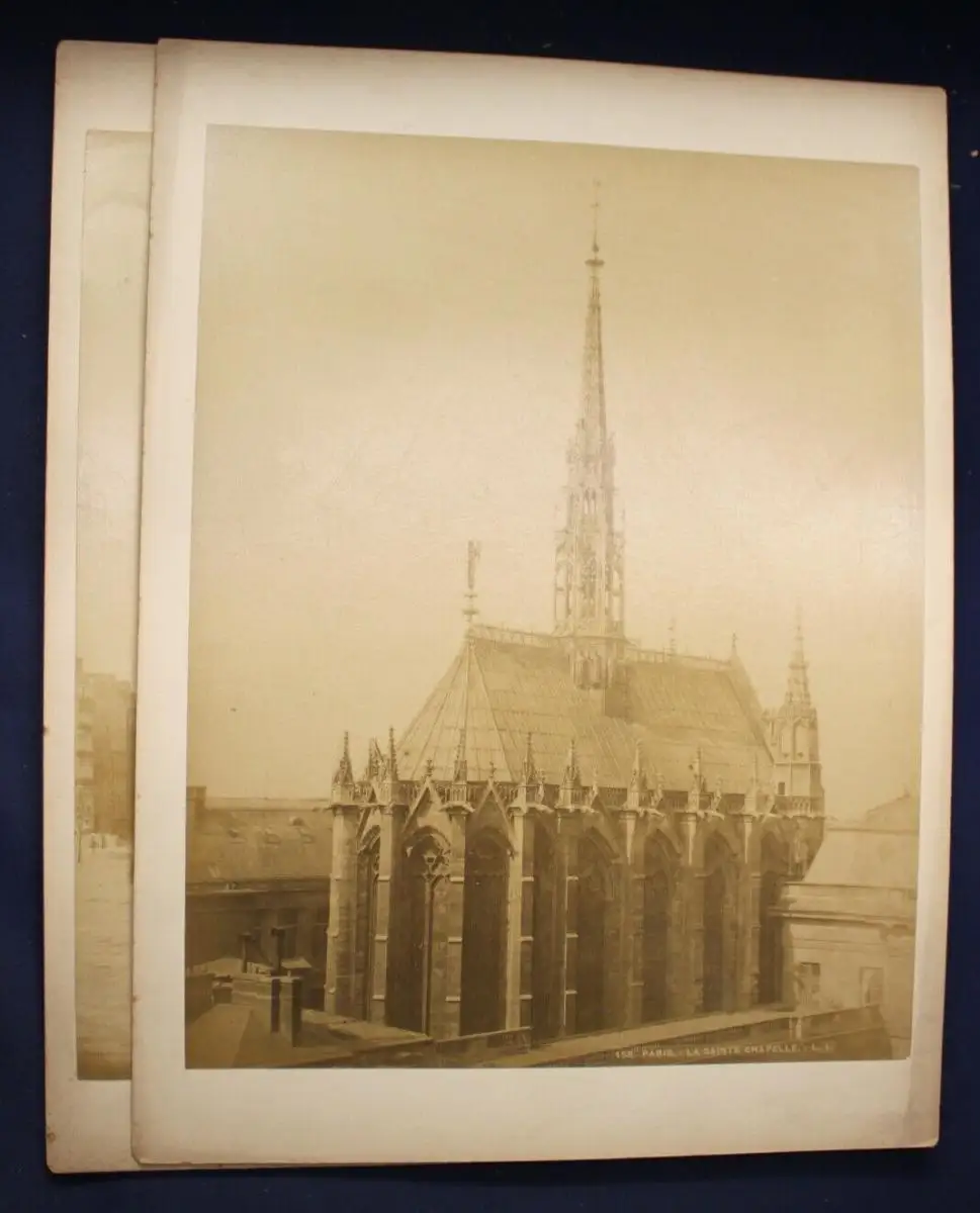 4 orig. Fotografien von Paris mit Notre Dame um 1880 Architektur Kunst Kultur sf 1