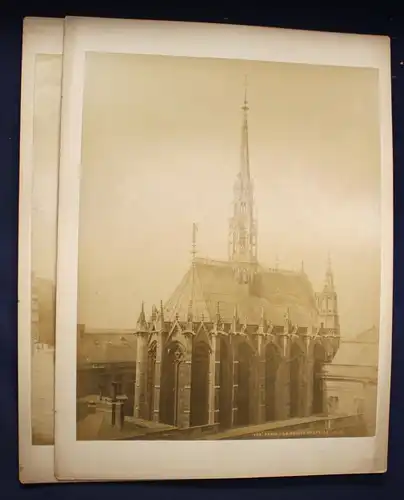 4 orig. Fotografien von Paris mit Notre Dame um 1880 Architektur Kunst Kultur sf