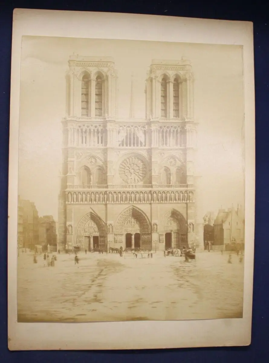 4 orig. Fotografien von Paris mit Notre Dame um 1880 Architektur Kunst Kultur sf 2