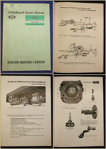 Orig. Katalog Hildebrand-Knorr Bremse für Personen- & Eilgüterwagen 1940 sf