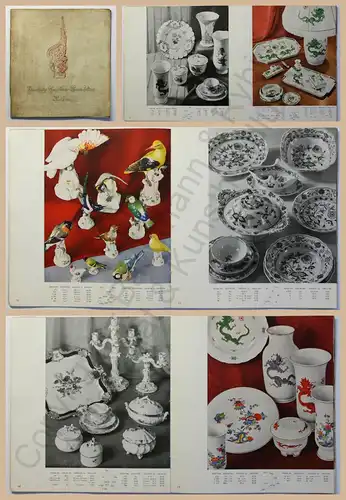 Orig. Katalog Porzellan Meissen um 1937 Vasen Figuren Geschirr Meißner Sachsen