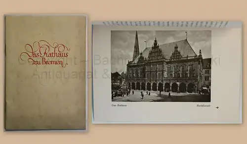 Prospekt Broschüre Rathaus zu Bremen um 1930 Ortskunde Architektur Geschichte xz