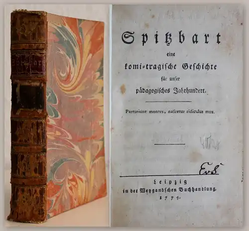 Schummel: Spitzbart, eine komi-tragische Geschichte [...] 1779 Erstausgabe - xz