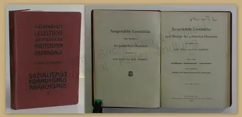 Diehl / Mombert Ausgewählte Lesestücke der politischen Ökonomie 11. Band 1920 xy