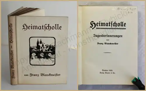 Blanckmeister Heimatscholle Jugenderinnerungen 1925 Belletristik Literatur xy