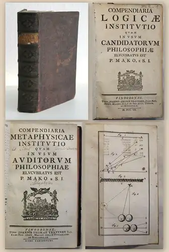 Kerek-Gede Compendiaria Logicae Institutio 1760 Philosophie Logik Metaphysik xz