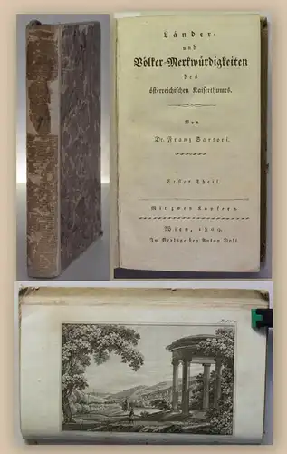 Sartori Länder und Völkermerkwürdigkeiten 1809 1. Teil Landeskunde Geografie xy