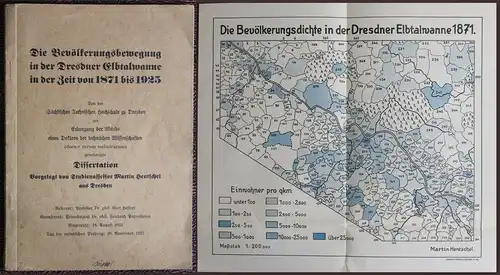Hentschel -Die Bevölkerungsbewegung in der Dresdner Elbtalwanne 1871-1925 - 1934
